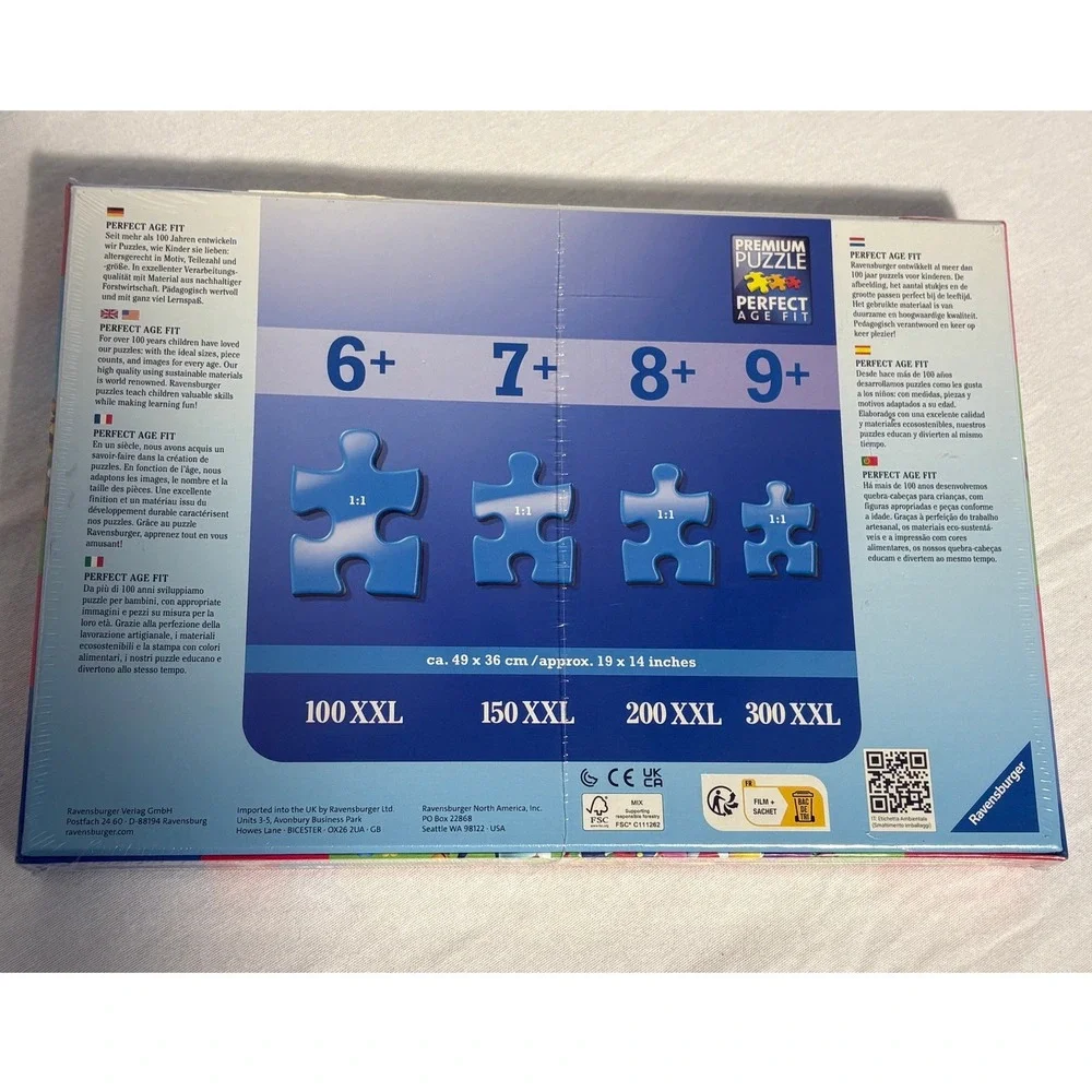 Ravensburger Super Mario XXL 200 Piece Jigsaw Puzzle Nintendo Characters 129935